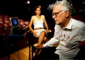 Eduardo Coutinho no set de Jogo de Cena  (2007)